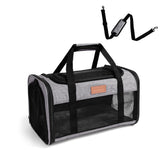 FOXFOCUS transportín para mascotas bajo asiento, ideal para viaje en cabina.