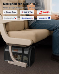 FOXFOCUS transportín con entrada superior, fácil de colocar bajo el asiento.