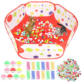 Foxtell jaula de pelotas para gatos 35,4 pulgadas, gran espacio para juego.