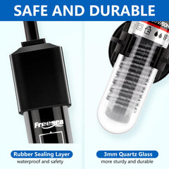 Calentador FREESEA apto para tanques de 1-5 galones, ideal para bettas.