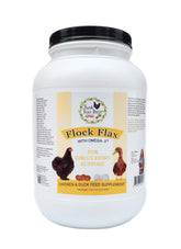 Fresh Eggs Daily: paquete de linaza para aves, mejora omega-3 natural.