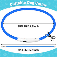 Collar LED Frienda verde para perros, alta visibilidad al atardecer