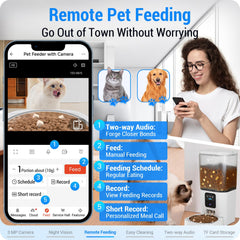 Frienhund alimentador gatos conectividad doble monitoreo estable desde tu móvil