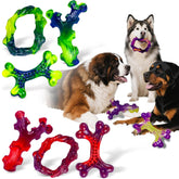 Frienhund paquete de nueve juguetes indestructibles para perros grandes, diversión prolongada.