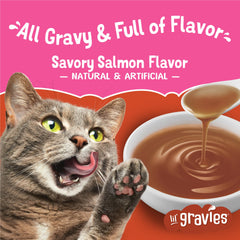 Friskies Lil' Gravies salmón, porción individual para servicio rápido