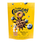 Fromm Crunchy Os Blueberry Blasts, bolsa con cierre hermético para conservar la frescura entre usos.
