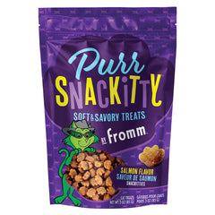 Fromm PurrSnackitty recompensas para gatos con salmón en bolsa de 3oz, premio diario.