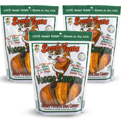 Sam's Yams de Front Porch Pets, mordida-perro: masticación segura para mascotas de cualquier tamaño