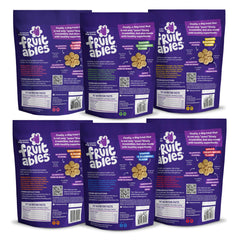 Premios Fruitables para perro calabaza, sabor manzana en bolsa individual