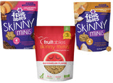 Fruitables Skinny Mini sabor pollo rostizado, premio sabroso para entrenamiento de perros.