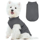 FUAMEY chaleco forro polar para perros frente: ajuste cómodo para paseos.