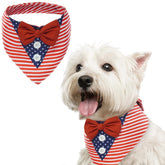 FUAMEY esmoquin canino con bandera frontal, ideal para fiestas del 4 de julio.
