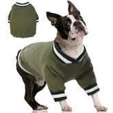 Sudadera FUAMEY para perro vista frontal, abrigando durante paseos.