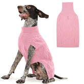 FUAMEY suéter para perros XL en rosa, ideal para paseos fríos.