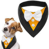 FUAMEY esmoquin para perro grande, vista frontal elegante para fiestas.
