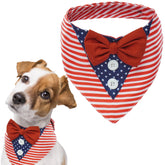 FUAMEY traje de gala para perro con bandera, ideal para 4 de julio y sesiones fotográficas.