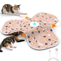 Juguete FUGODIWI para gato interior con cola de plumas, estimula caza