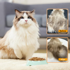 FUICZSN: cepillo-rotacion-masaje ofrece masaje suave al cepillar para mascotas.