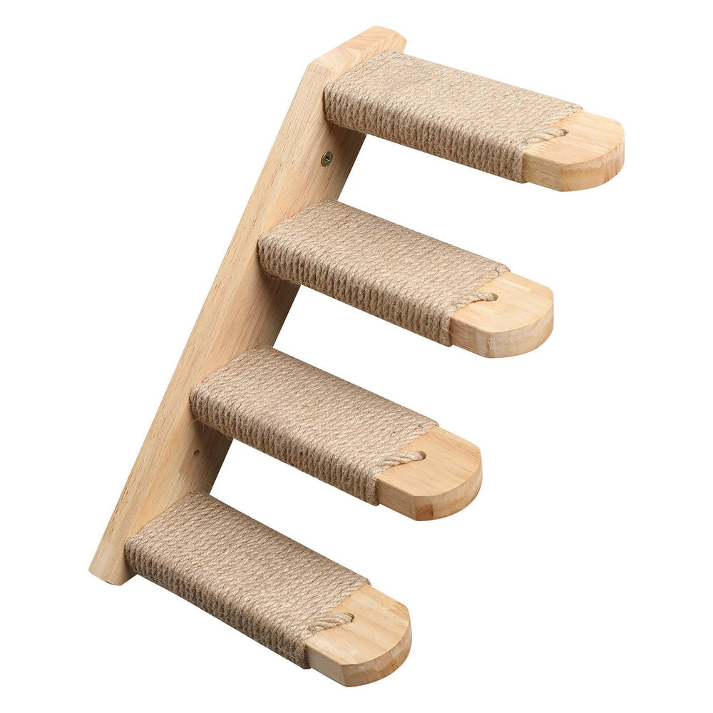 FUKUMARU estante para gatos con cuatro peldaños, ideal para escalada diaria.