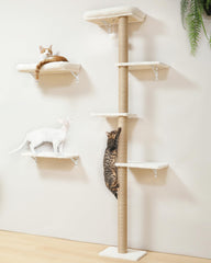 FUKUMARU estantes-pared-gatos: soporte estable para juego y descanso.