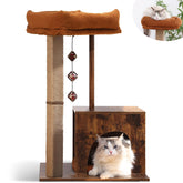FUKUMARU poste-cuadrado para gato, soporte estable para trepar y rascar en casa.