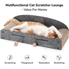 Rascadores reversibles FUKUMARU para gato, cuatro superficies cuando gira.