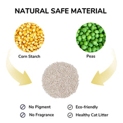 Aglomerante rápido de FUKUMARU tofu litter para limpieza instantánea y control de olores.