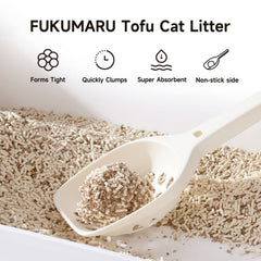 FUKUMARU Tofu Cat Litter formación rápida de grumos para retirar fácilmente.