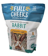 Full Cheeks pellets para conejos en bolsa de 4 lb, ideal para forraje.