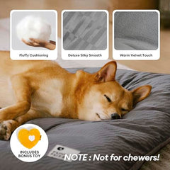 FUNNY FUZZY cama para perro XL, lado sherpa suave para calor reconfortante