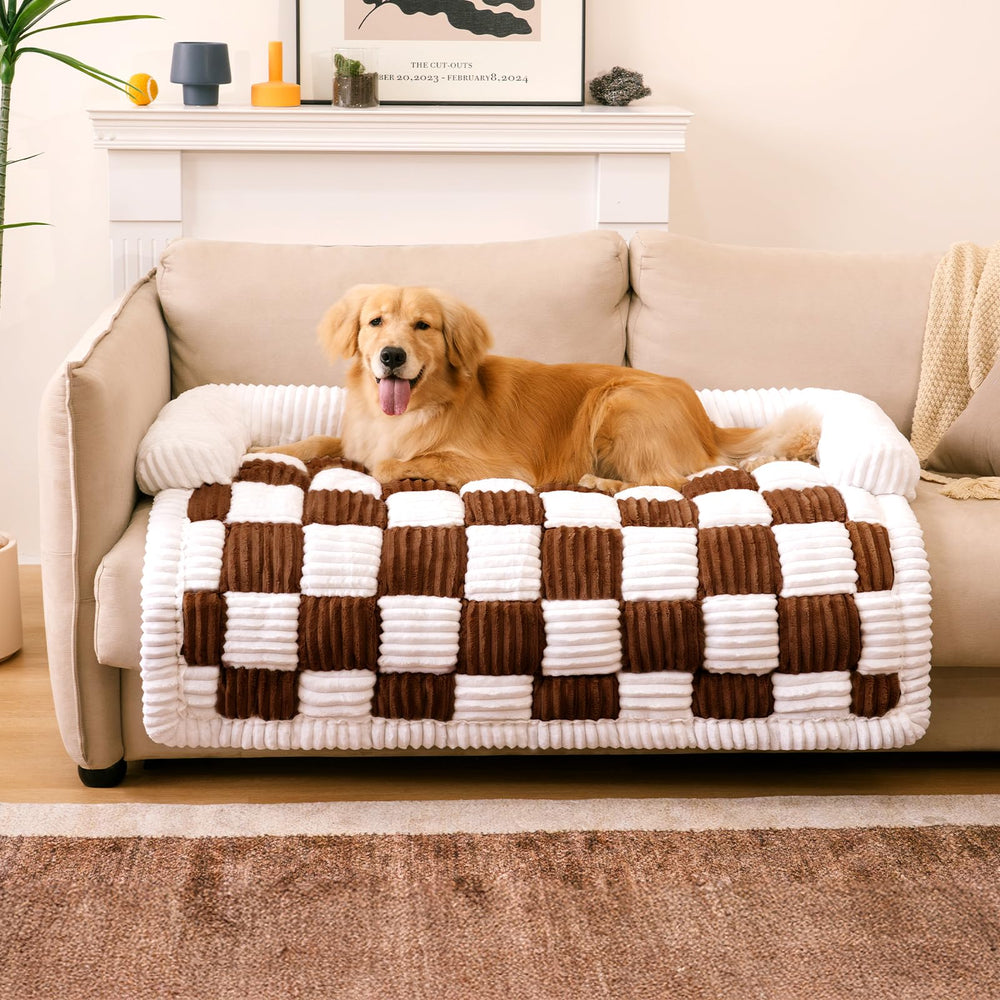 FUNNY FUZZY cobertura de sofá para mascotas protege el mueble y ofrece confort.