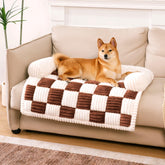 FUNNY FUZZY cobertura-sillon-peluche: protección suave para el sofá y la mascota.