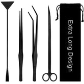 Funnytek tijeras curvas de 15 pulgadas, para recortes precisos de plantas.