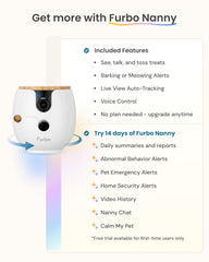 Furbo Mini alertas inteligentes: notificaciones ante eventos relevantes.