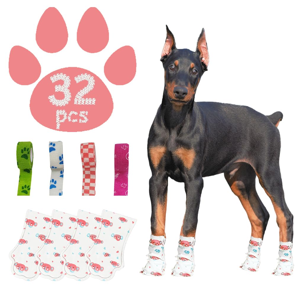 FURKLEVOR: empaque de 32 botas desechables para mantener patas secas.