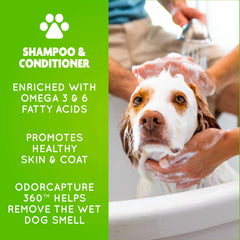 Spray sin agua de FURminator en frasco, mejora piel y pelaje, reduce muda