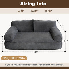 Cama Furmorene con diseño de sofá moderno, tono neutro que combina con cualquier sala.