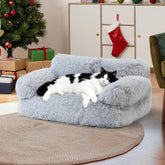 Cama grande FURMORENE para gatos, desempaque y expansión rápida para el descanso.