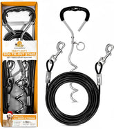 Ancla espiral FURR BUNNY de 18 pulgadas fijando de forma estable al aire libre