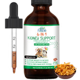 FURIEND: apoyo renal líquido con sabor tocino en frasco de 59 ml para gatos y perros.