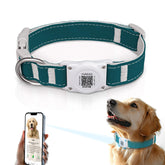Collar Furrigo para AirTag con código QR y IP68, perfecto para aventuras al aire libre