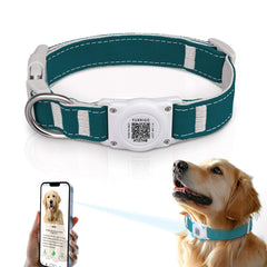 Collar Furrigo para AirTag con código QR y IP68, perfecto para aventuras al aire libre
