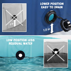 Borde de MDF resistente mantiene la forma en la piscina Furrybaby.