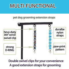 FURSDOLY bucle para perros negro, diseño duradero para sesiones profesionales.