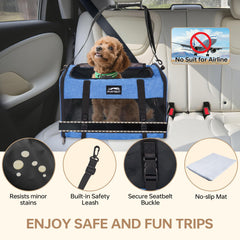 Furtent transportín interior, espacio amplio para estirar durante el viaje.