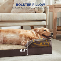 Funda lavable de FURTIME para cama ortopédica, fácil limpieza y cuidado.