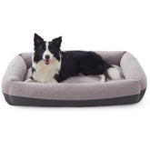 Cama para perros FURTIME lavable gris, tamaño grande.