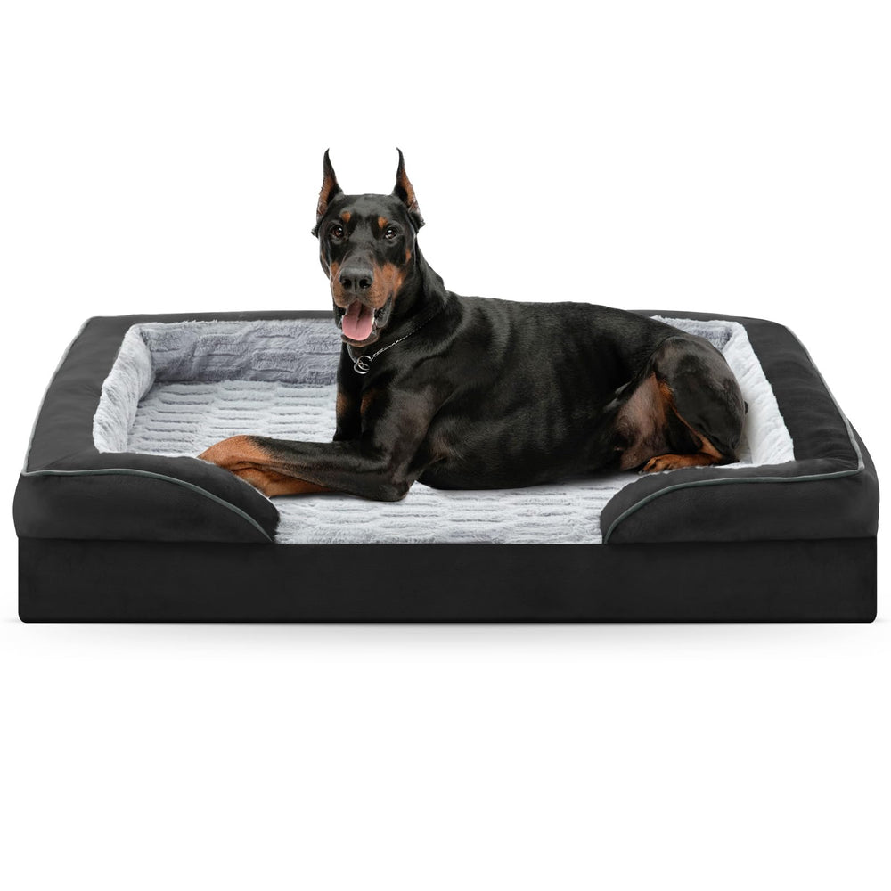 Cama sofá ortopédica FURTIME para perros XL extra grande, apoyo para articulaciones.