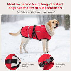 Chaqueta impermeable FurTime mantiene al perro seco en nieve