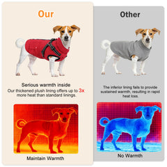 FURTIME chaqueta con arnés integrado para paseos seguros sin necesidad de arnés adicional.